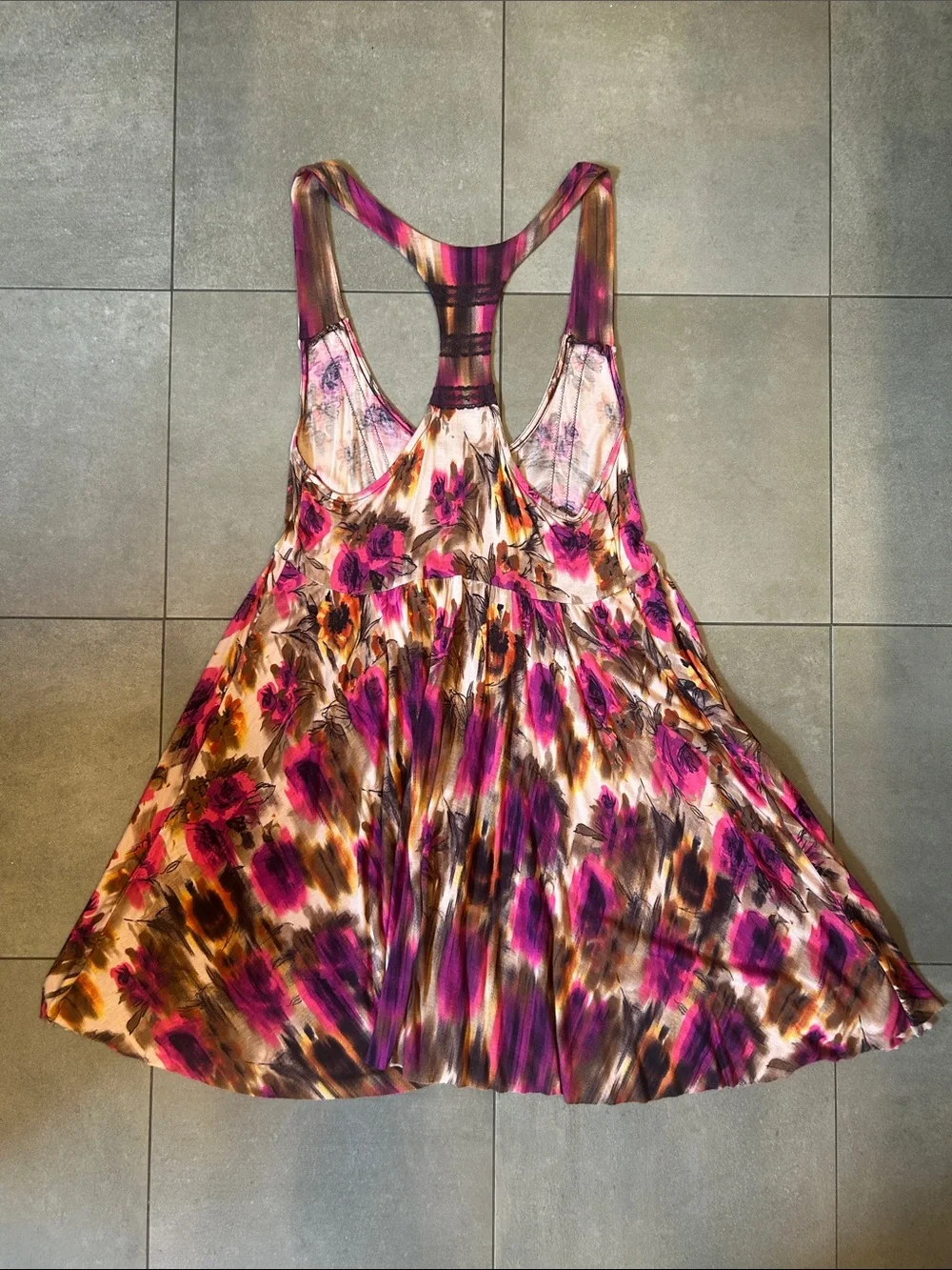 Free People Printed Racer Back Tunic